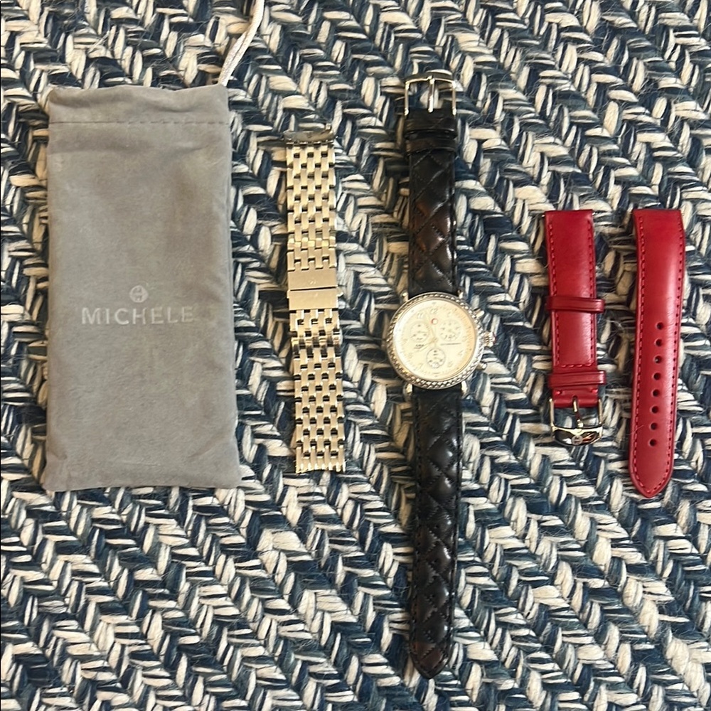 100% Authentic CSX Michele Watch with changeable  Straps!!